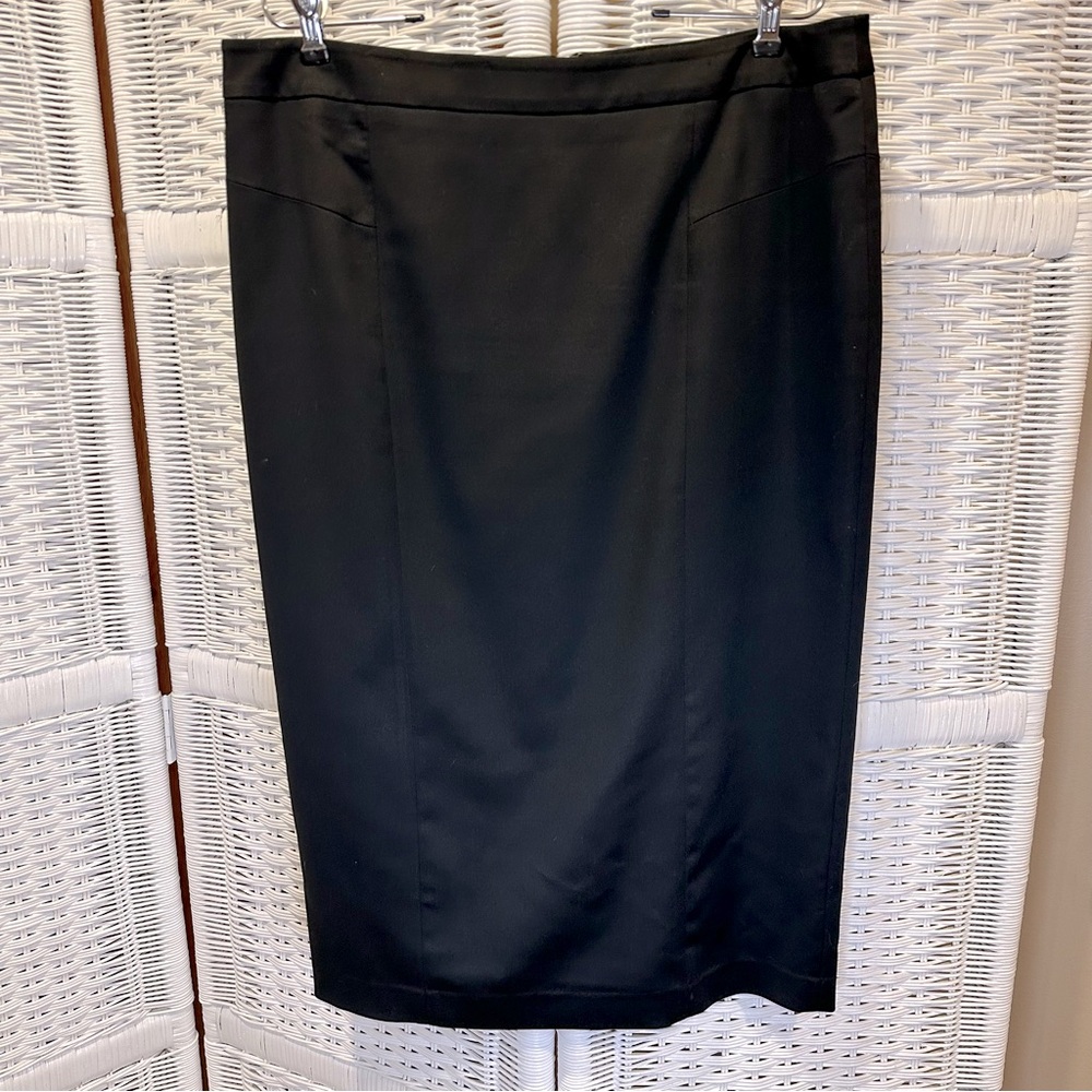 Jones New York Classic Black Long  Pencil Skirt 14